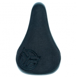 Selle Federal Mid Stealth Logo - Black Canvas Top W/Faux Leather Panels Black Bmx Race