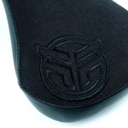 Selle Federal Mid Stealth Logo - Black Canvas Top W/Faux Leather Panels Black Bmx Race