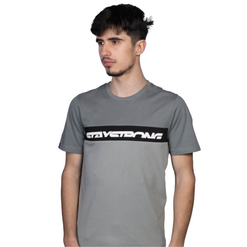 T-Shirt homme Staystrong® Cut Off - Noir/Gris Bmx Race