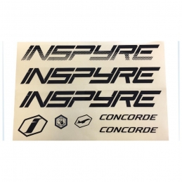 Stickers cadre BMX Inspyre® Concorde - Noir Bmx Race