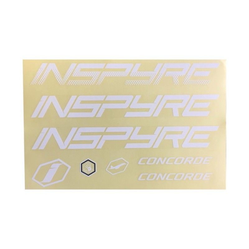 Stickers cadre Inxpyre® Concorde - Blanc Bmx Race