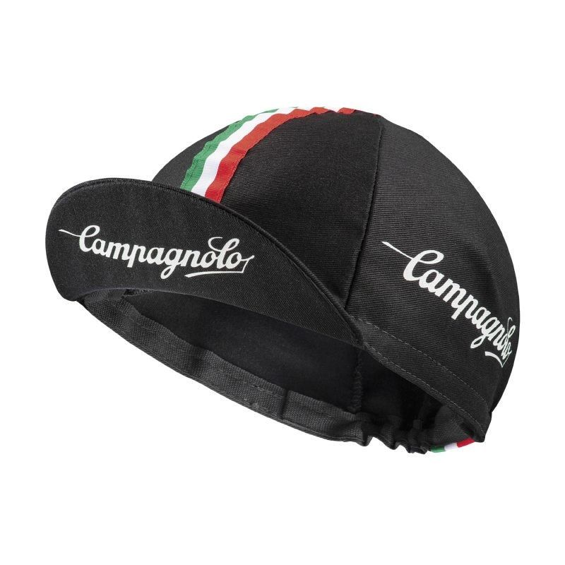 Casquette Velo Campagnolo Noire Italia Bmx Race