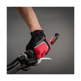 Gants de vélo Chiba® Gel air reflex Noir/Rouge Bmx Race
