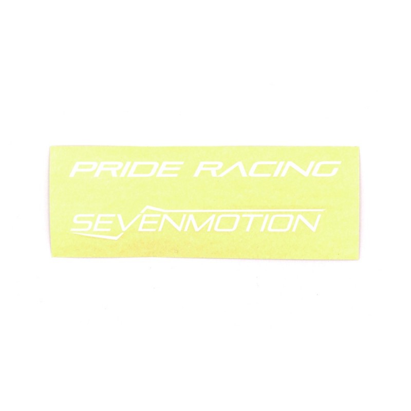 Sticker guidon Pride® Sevenmotion 8'' - Blanc Bmx Race