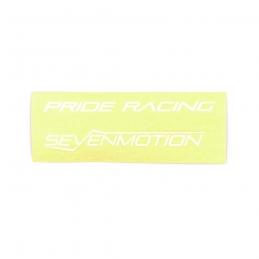 Sticker guidon Pride® Sevenmotion 7''/7,5'' - Blanc Bmx Race