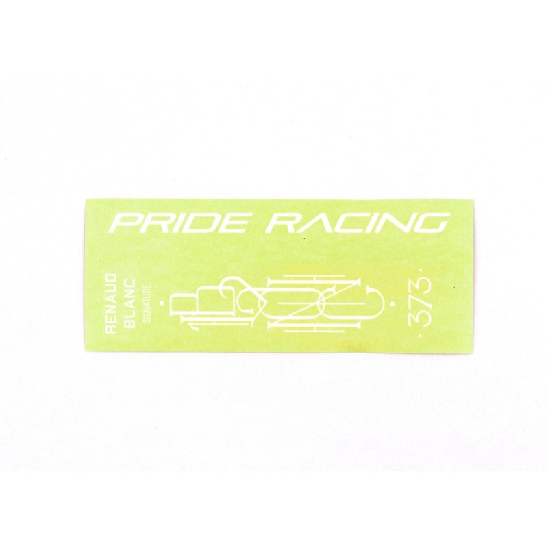 Sticker Full Pack Pride Racing 373 - 8''/ 8.5'' - White Bmx Race