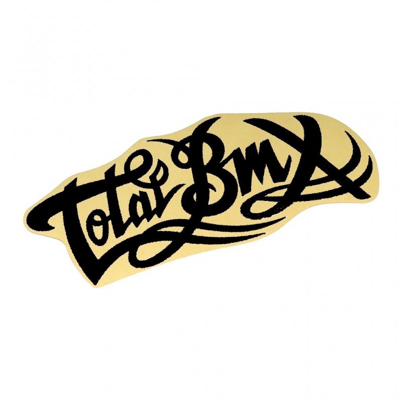 Sticker Total Logo Large Black Bmx Race