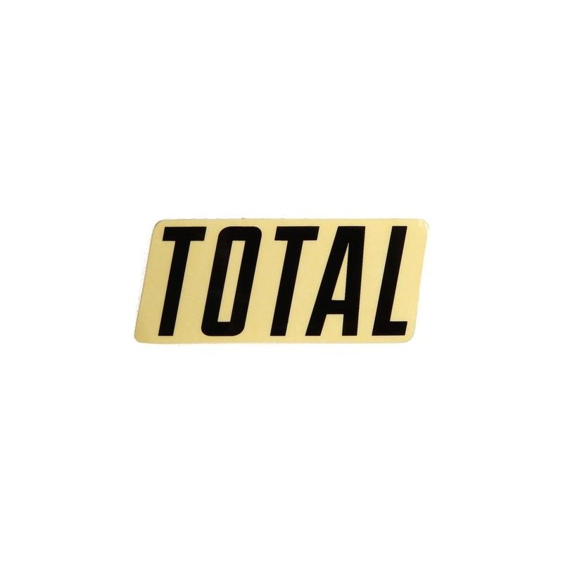 Sticker Total New Style Logo Black