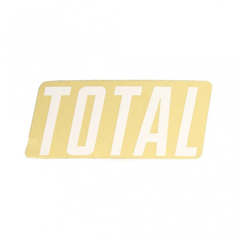 Sticker Total New Style Logo White