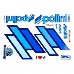 Stickers Polini - 2 planches Bmx Race Old School