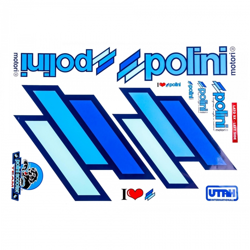 Stickers Polini - 2 planches Bmx Race