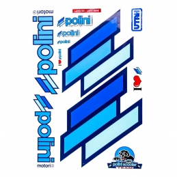 Stickers Polini - 2 planches Bmx Race Old School