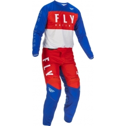 Pantalon Fly F-16 Rouge/Blanc/Bleu Bmx Race