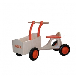 Draisienne Babboe® Cargo en bois - Orange Bmx Race