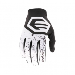 Handschuhe Evolve® Splatter KID - Weiß/Schwarz