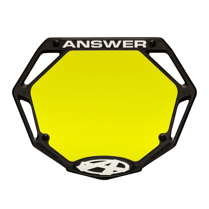 Plaque BMX Answer® 3D PRO - Noir Bmx Race