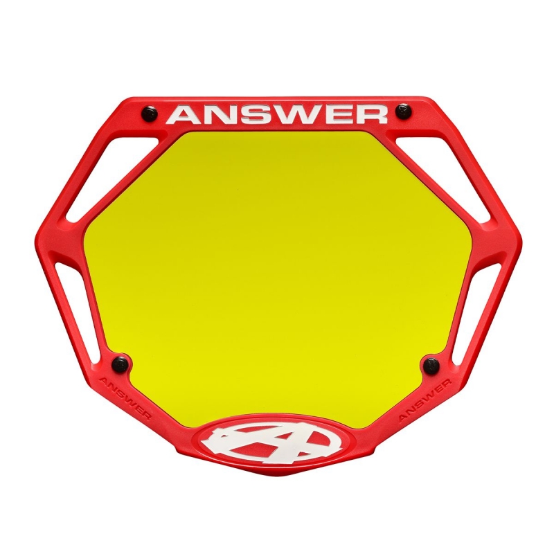 Plaque BMX Answer® 3D PRO - Rouge Bmx Race