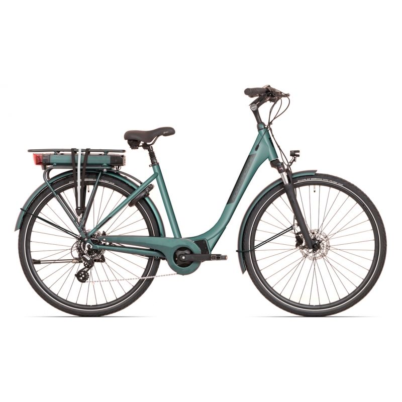 Vélo électrique Rock Machine® Cityride E200SD - Gris/vert