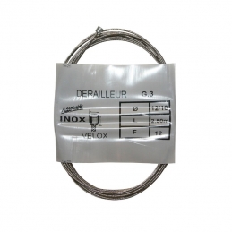 Câble de dérailleur Inox Velox® 12-10x2,50m (A l'unité) Bmx Race
