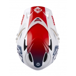 Casque intégral Kenny® Down Hill Graphic - Blanc/Rouge Bmx Race