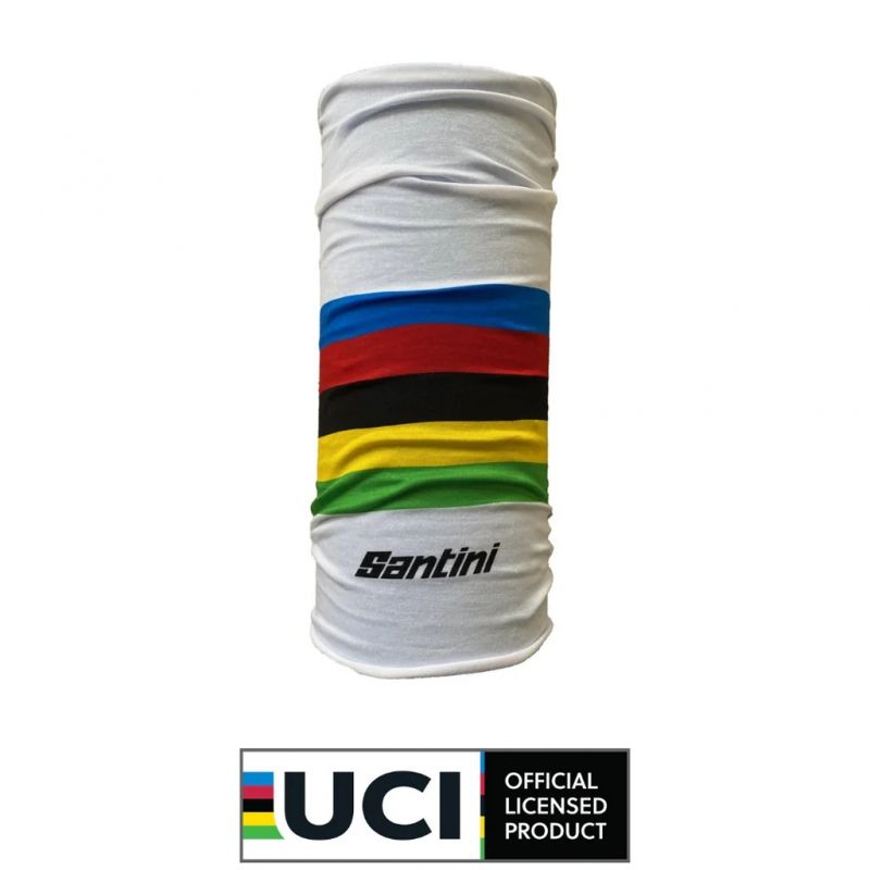 Tour de cou UCI® Rainbow - Blanc Bmx Race