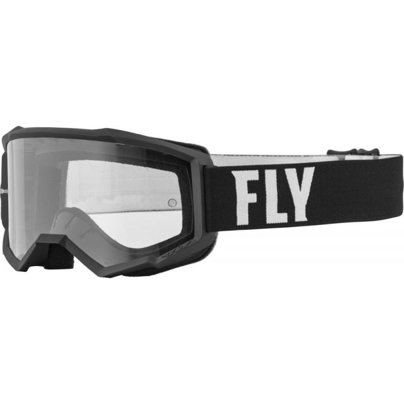 Masque Fly® Focus - Noir/Blanc Bmx Race
