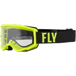 Masque Fly® Focus - Noir/Jaune fluo Bmx Race