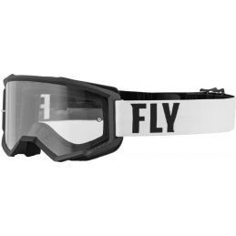 Masque Fly® Focus KID - Blanc/Noir Bmx Race