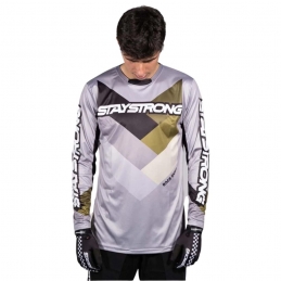 Maillot Staystrong® Chevron KID - Gris Bmx Race