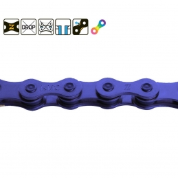Chaine BMX KMC® Z1 Narrow 3/32" - 96 maillons (Bleu) Bmx Race