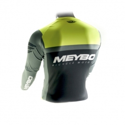 Maillot Meybo® Pro One KID - Noir/Gris/Jaune fluo Bmx Race