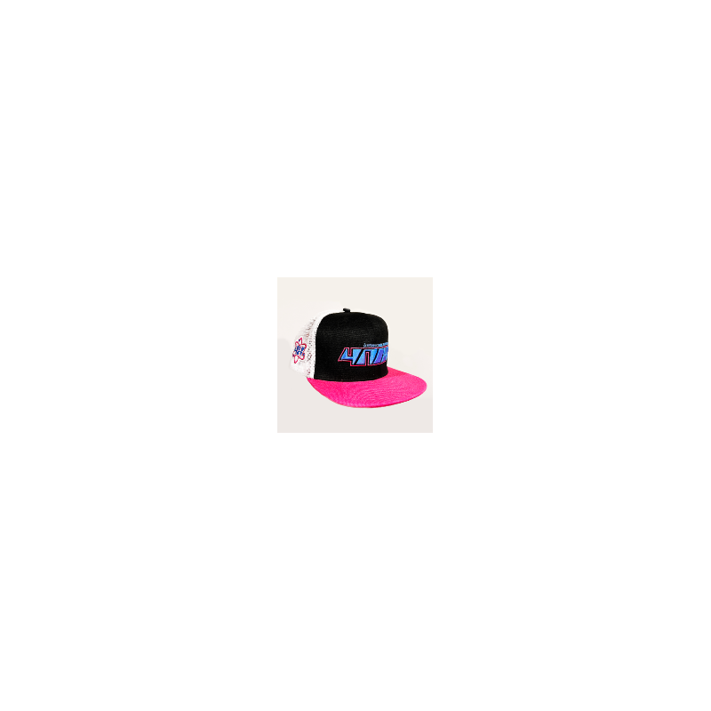 Casquette 4Nix® Logo bleu - Noir/Rose Bmx Race