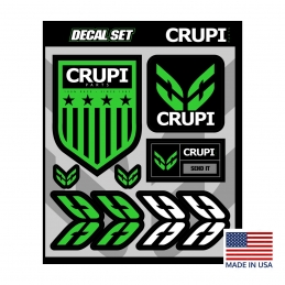Autocollant Crupi® Send it - Vert/Noir