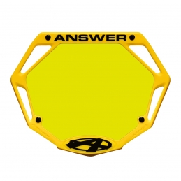 Plaque BMX Answer® 3D Pro - Jaune
