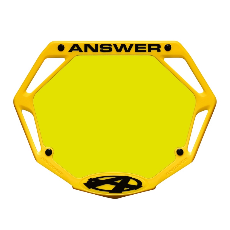 Plaque BMX Answer® 3D Pro - Jaune