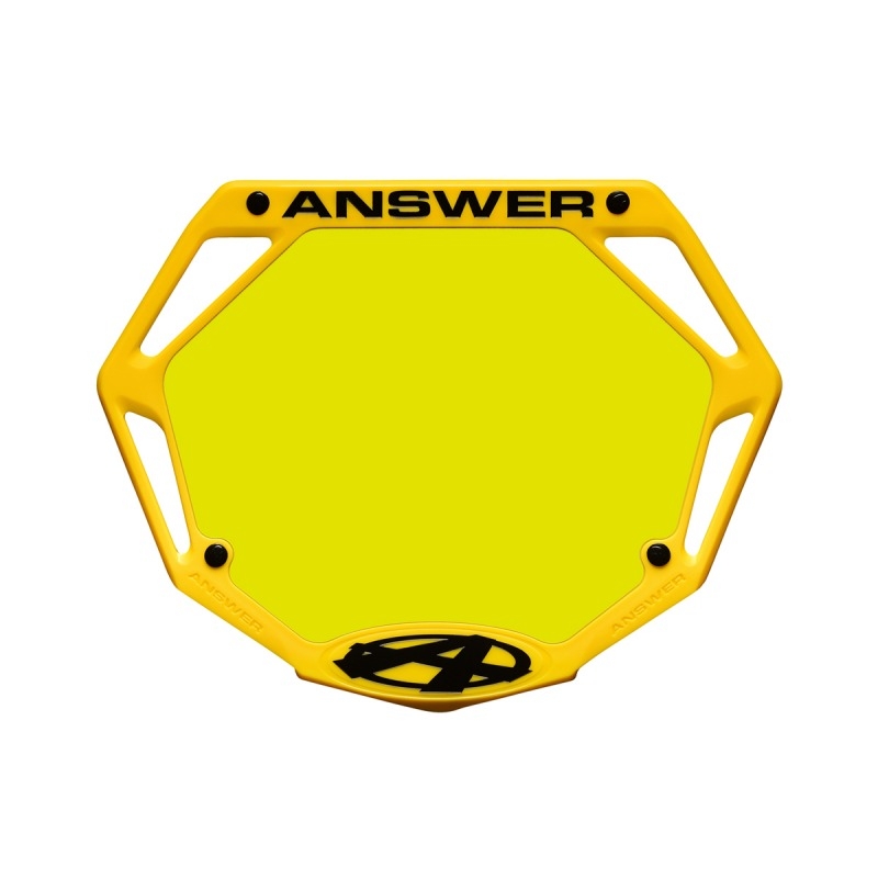 Plaque BMX Answer® 3D Mini/Cruiser (Couleur au choix) Bmx Race