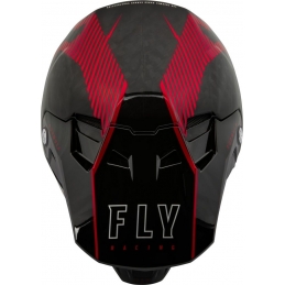 Casque intégral Fly® Formula Carbone Tracer - Noir/Rouge Bmx