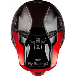Casque intégral Fly® Formula S Carbon Legacy - Noir/Rouge Bmx