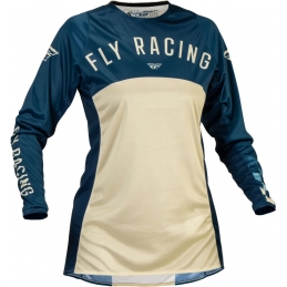 Maillot femme Fly® Lite - Bleu/Ivoire Bmx Race