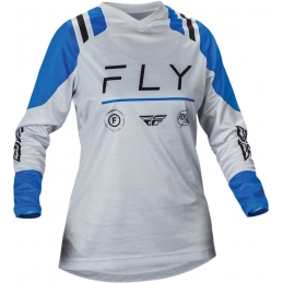 Maillot femme Fly® F-16 - Bleu/Gris Bmx Race