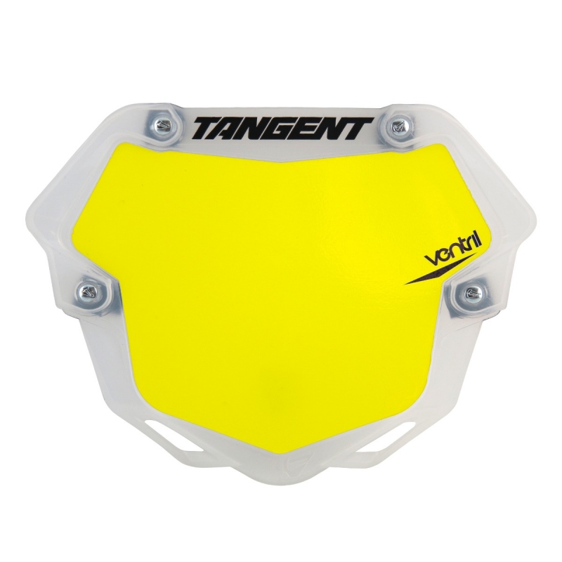 Plaque BMX Tangent® Ventril 3D Trans Pro - Blanc Bmx Race