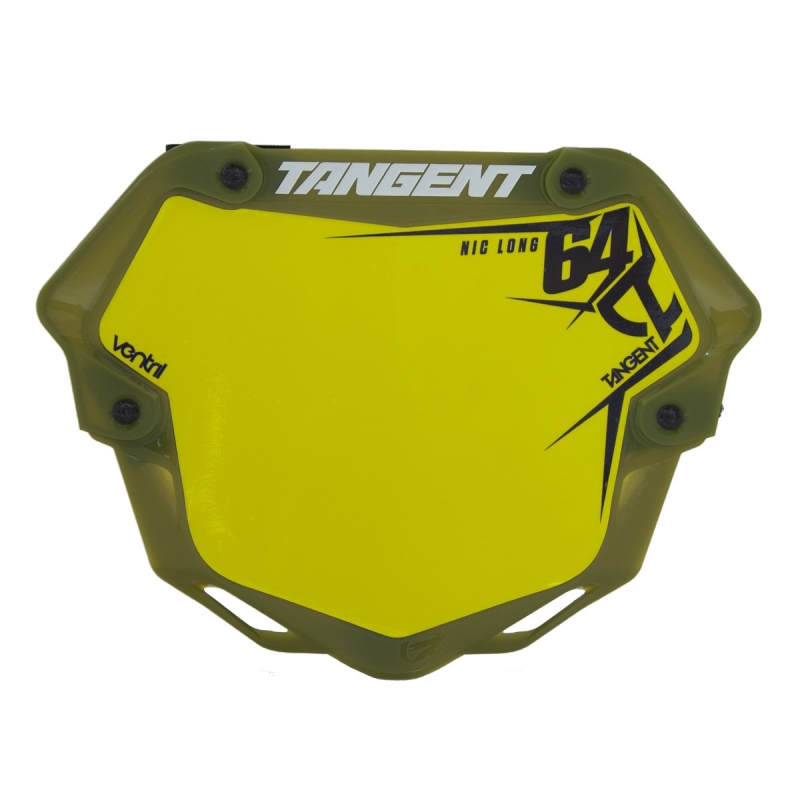 Plaque BMX Tangent® Ventril 3D Trans Pro - Vert Bmx Race