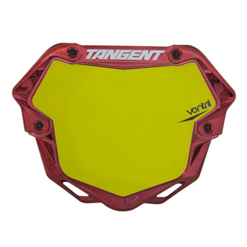 Plaque BMX Tangent® Ventril 3D Pro - Rouge chromé
