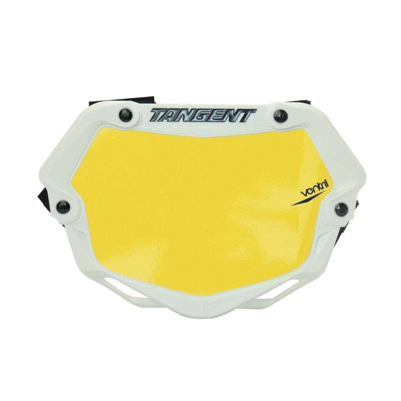 Plaque BMX Tangent® Ventril 3D mini/Cruiser - Blanc