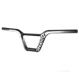 Guidon BMX Tangent® Vortex Carbone 6.5" - Noir/Blanc
