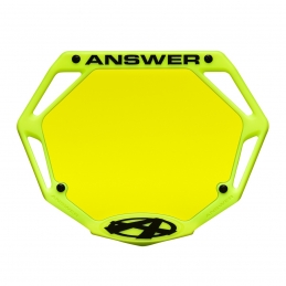 Plaque BMX Answer® 3D Pro  (Couleurs au choix)