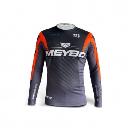 Maillot Meybo® RaceV6 Slim Fit KID - Noir/Orange