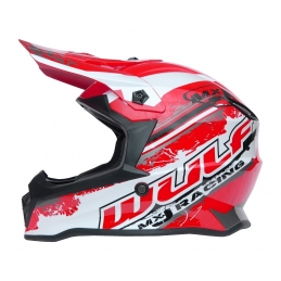 Casque Wulfsport Off Road Pro - Adulte - Rouge Bmx Race