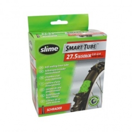 Chambre A Air Vélo 27.5x2.00-2.40 Slime Valve Standard Avec Liquide Anti-Crevaison Bmx Race