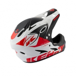 Casque Downhill White Red Bmx Race